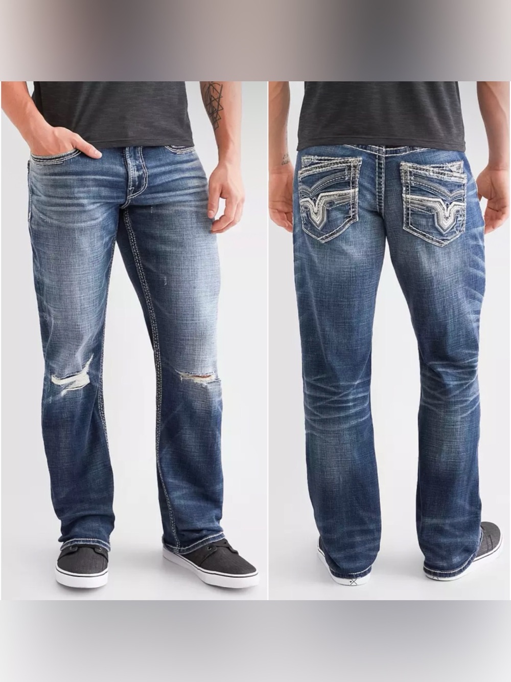 Buckle Salvage Anarchy Straight Stretch Jeans Size 31x30